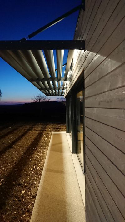 Eclairage brise soleil de nuit - Patrice Migairou Architecte d'intérieur CFAI